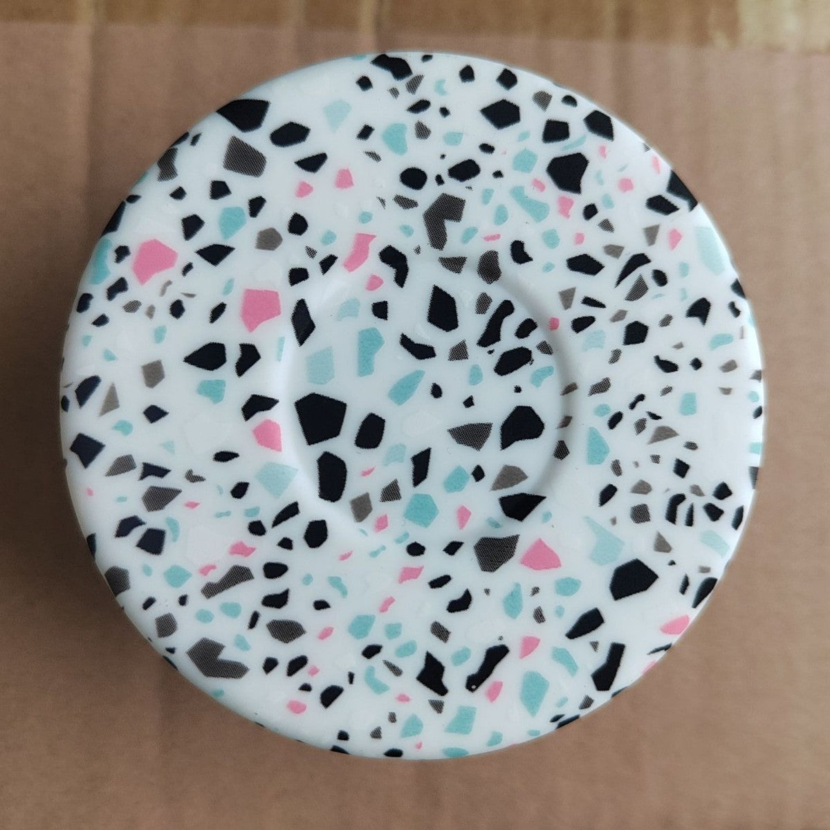 Wholesale Creative simple pattern silicone cup cover insulation film water transfer printing sports kettle space Pot Cup cover cup bottom cover for cups